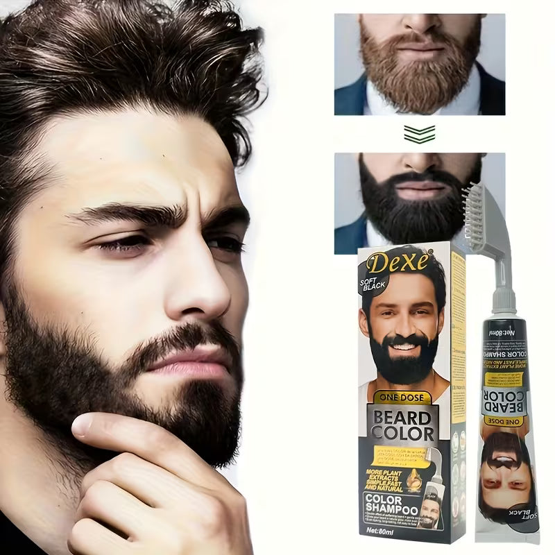 DEXE CHAMPÚ TINTE NEGRO PARA BARBA