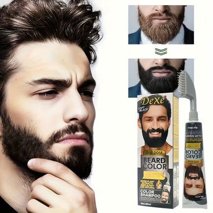 DEXE CHAMPÚ TINTE NEGRO PARA BARBA