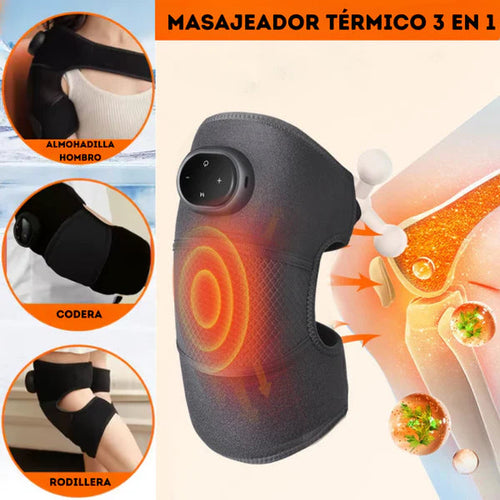 Masajeador Térmico 3 en 1 (Rodillas - Codos - Hombros)