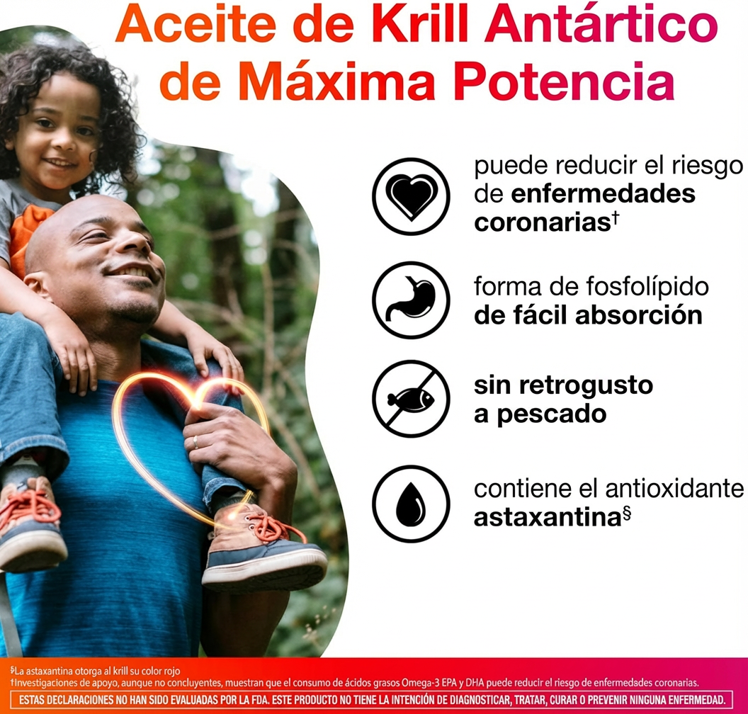 Omega-3 Krill Oil 500 mg – ayuda la retención de memoria y potencia sexual.