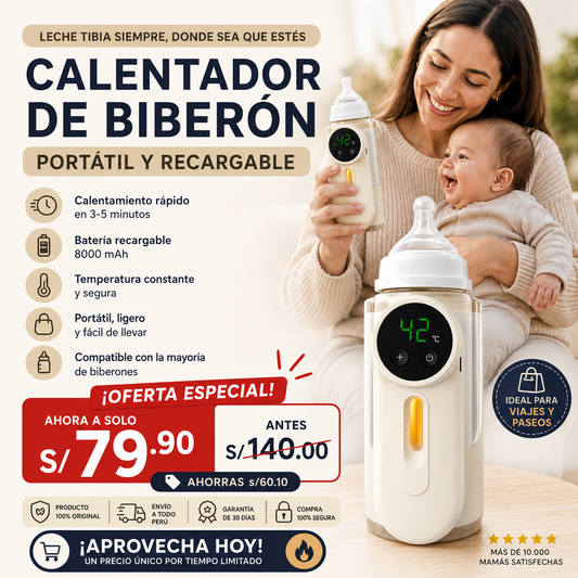Calentador de biberón portátil  🍼
