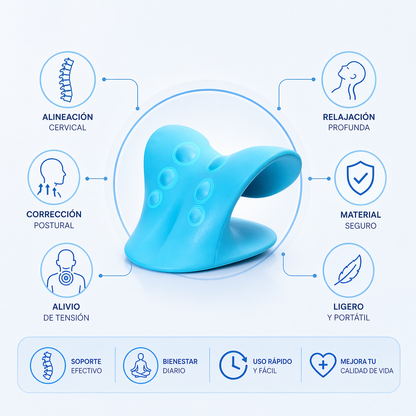 CORRECTOR CERVICAL + MASAJEADOR MICROCORRIENTE