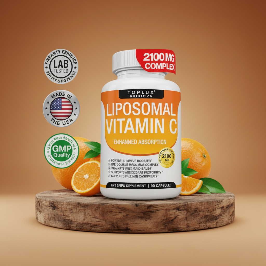 Vitamina C Liposomal  Nutrition 2100 mg – 90 Cápsulas, Refuerzo de Colágeno, Defensa Inmunológica, Antioxidante