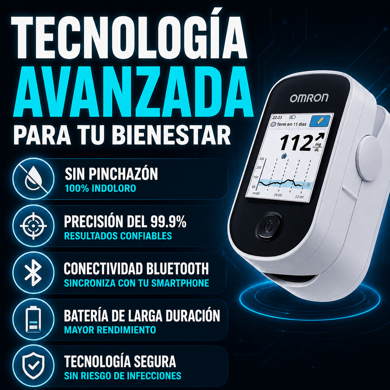 glucometro + herbavita en gota de guanábana.